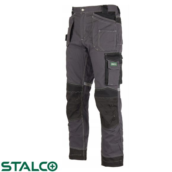 Stalco S-44429 Allround Line Grey derekas munkanadrág - XL méret (60% pamut, 40% poliészter - 280g/m2)