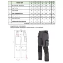 Stalco S-44421 Allround Line Grey derekas munkanadrág - S méret (60% pamut, 40% poliészter - 280g/m2)