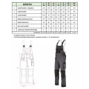 Stalco S-44441 Allround Line Grey kantáros munkanadrág - S méret (60% pamut, 40% poliészter - 280g/m2)