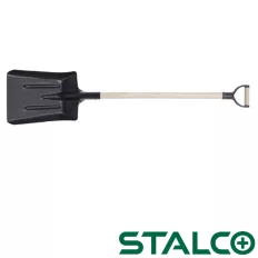 Stalco S-47444 szeneslapát (D-fogantyú, fa nyél)