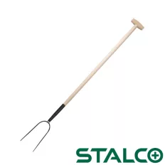   Stalco S-47492 szénavilla, kétágú (T-fogantyú, fa nyél)