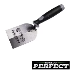  Stalco Perfect S-73016 stukkó simító 60 mm - inox (gipszkanál) (2K gumírozott nyél)