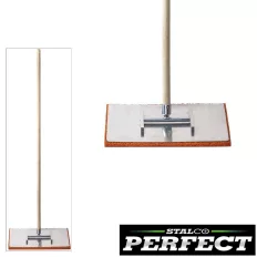   Stalco Perfect S-73589 gumírozott szivacs simító (400x200 mm), csuklós (125 cm bükkfa nyél)