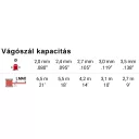 Tecomec TF109 EasyWork damilfej, Tap&Go, gyorscsévélés (M10x1 LH F - M12x1,5 LH F adapterrel)