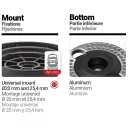 Tecomec OCP 140 többfunkciós tisztító-vágó damilfej - 142 mm