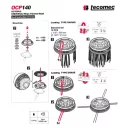 Tecomec OCP 140 többfunkciós tisztító-vágó damilfej - 142 mm
