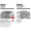 Tecomec OCP 120 többfunkciós tisztító-vágó damilfej - 120 mm