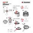 Tecomec OCP 120 többfunkciós tisztító-vágó damilfej - 120 mm