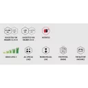 Tecomec Whips 4/8P fix szálas damilfej (ABS műanyag)