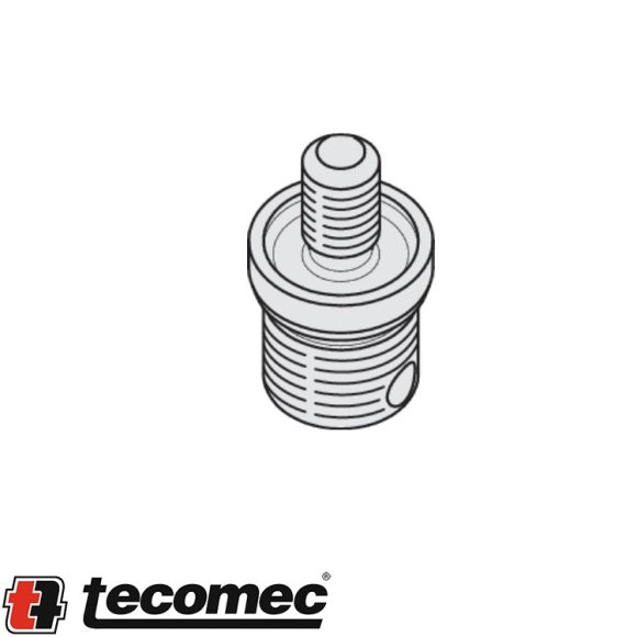 Tecomec K00401061 adapter damilfejhez - M8x1,25 LH M balos külső menetes