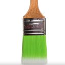 Venetian Tools 309376 Verde Neon ecset, fa nyél - 1,5" (38 mm)