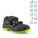 TOP BUFFALO Sandal S1P SRC védőszandál - 36 (kevlár talplemez, kompozit orrmerevítő)