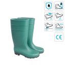 TOP David O4 SRA PVC csizma, zöld - 37 (textil bélés)