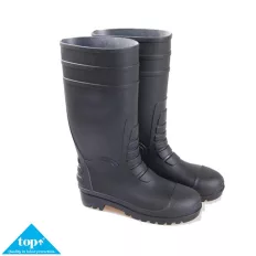   TOP Goliat S5 SRA PVC biztonsági csizma, fekete - 40 (acél orrmerevítő és talp, textil bélés)