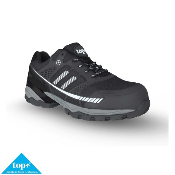 TOP ICE Black S1P SRC védőcipő - 46 (kevlár talplemez, kompozit orrmerevítő)