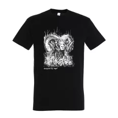   TOP kos mintás póló, fekete  - 3XL méret (100% pamut, 190 g/m2)