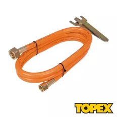   Topex 44E155 PB tömlő (szerelt), 5 m (G3/8"x1/2"L)