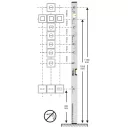 TOVARNA KOVINE LAGE2V120EL villanyszerelő vízmérték (2 libella) (alumínium), 1200 mm