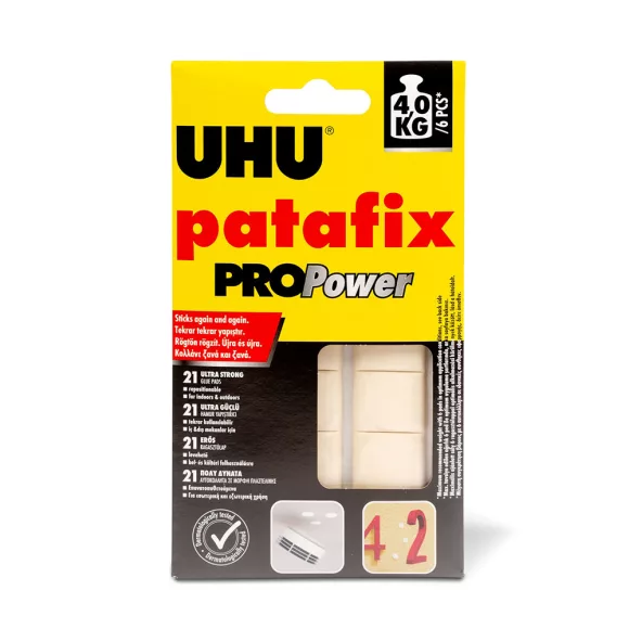 UHU Patafix PROPower erős ragasztópárna, fehér - 21 db