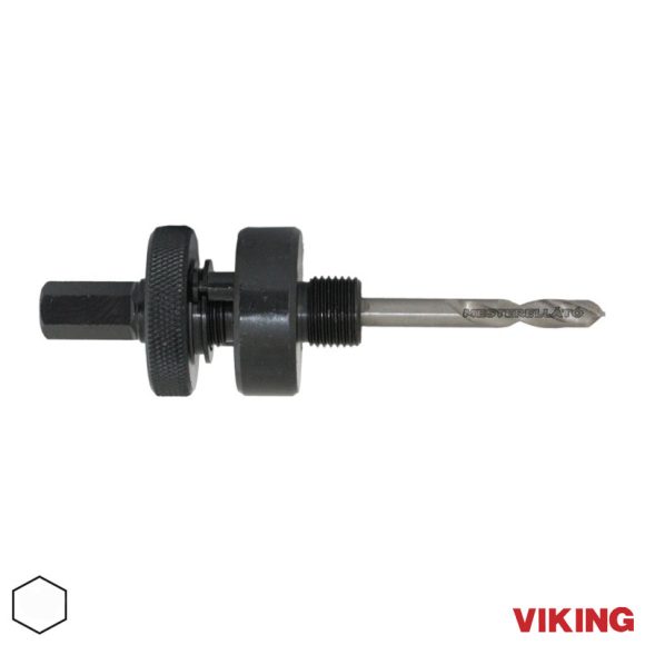 VIKING 71 M46PS körkivágó adapter központfúróval, Ø 32-250 mm (SW11 hatlapú szár)