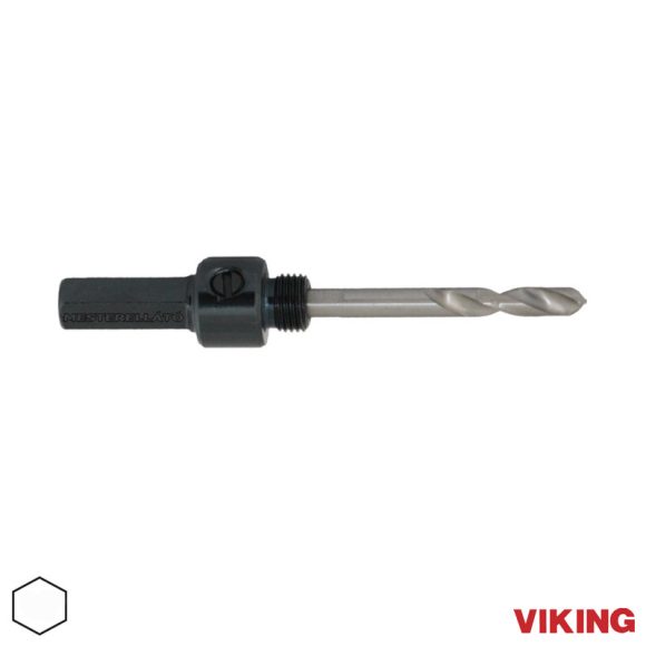 VIKING 71 ME34 körkivágó adapter központfúróval, Ø 14-30 mm (SW8,5 hatlapú szár)