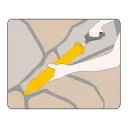 Vorel 04451 habarcs és fugakinyomó (10mm fúvóka átmérő)