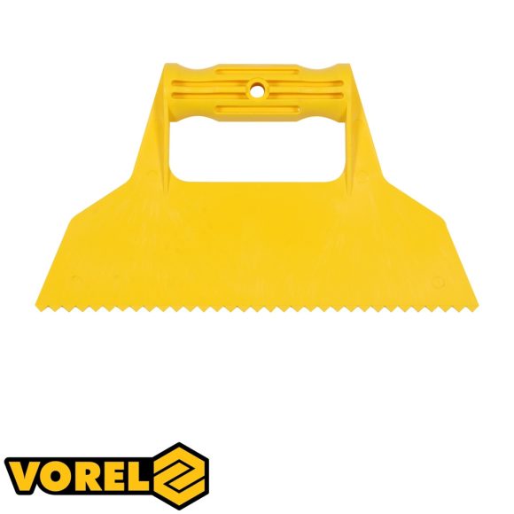 Vorel 05973 műanyag fogazott spatula  225 mm (V-fogazás 7 mm)