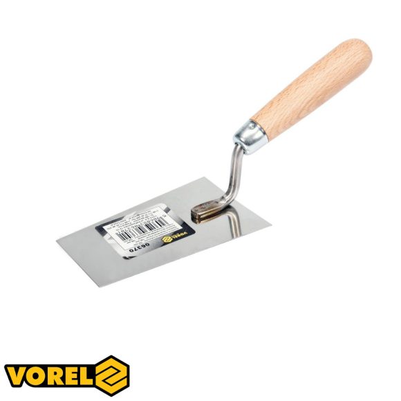 Vorel 06370 kőműves kanál 130 mm (inox, fa nyél)