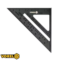 Vorel 18377 talpas derékszög vonalzó, alumínium - 180 mm