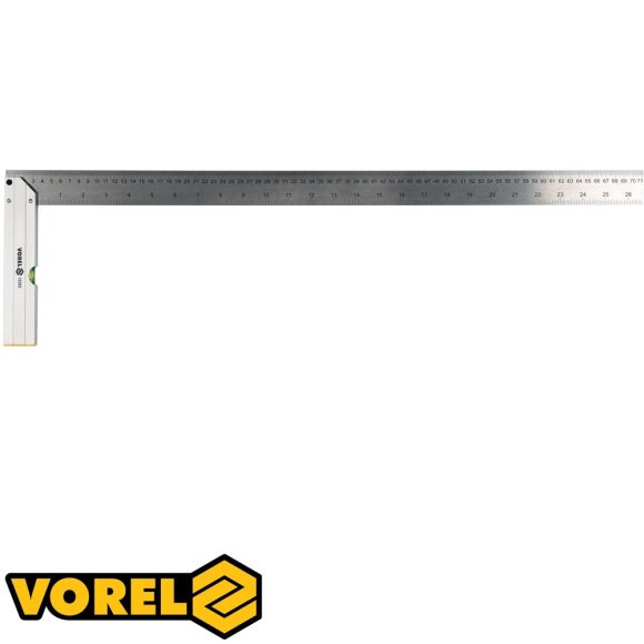 Vorel 18382 libellás derékszög 700 mm inox