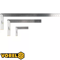   Vorel 18390 libellás derékszög készlet 150, 400, 700 mm inox