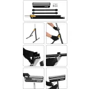 Vorel 29410 görgős munkabak 68-105 cm - max 60 kg