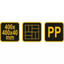 Vorel 35064 térkő minta sablon 400x400x40 mm