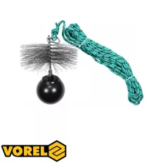 Vorel 73033 kéménytisztító kefe golyóval, 175 mm