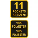 Vorel 78751 szerszámtartó öv, 11 zsebes