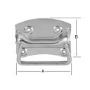 Vormann 001328100Z ládafogantyú, 100x80 mm (horganyzott)