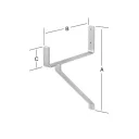 Vormann 001465001Z fali kampó (nagy teherbírású), 355x245x80 mm (horganyzott)