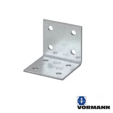   Vormann 070904000 derékszögű szöglemez,40x40x40 mm (2,0 mm vtg, horganyzott)