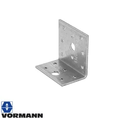   Vormann 070912000 derékszögű szöglemez, 60x40x60 mm (2,5 mm vtg, horganyzott)
