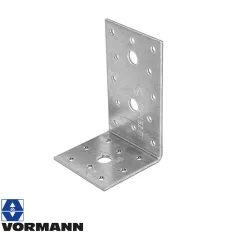   Vormann 070914000 derékszögű szöglemez, 100x60x60 mm (2,5 mm vtg, horganyzott)