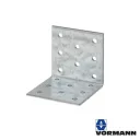 Vormann 070943000 derékszögű szöglemez, 100x100x60 mm (2,5 mm vtg, horganyzott)