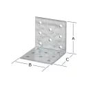 Vormann 070943000 derékszögű szöglemez, 100x100x60 mm (2,5 mm vtg, horganyzott)