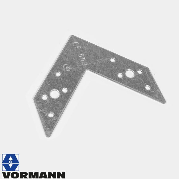 Vormann 071003000 szegletvas, 112x112x30 mm  (2 mm vtg, horganyzott)