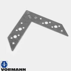   Vormann 071004000 szegletvas, 142x142x32 mm (2 mm vtg, horganyzott)