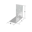 Vormann 071084000 derékszögű szöglemez, 72x72x40 mm (2,0 mm vtg, horganyzott)