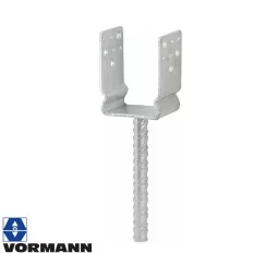   Vormann 071298000 erősített oszloptalp, betonozható, 121x60x125/325 mm (tűzihorganyzott)