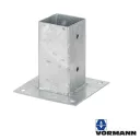 Vormann 071415000 oszloptartó hüvely (talpas) (szögletes), 150x150x71 mm (horganyzott)