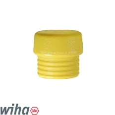   Wiha 26428 cserélhető ütőfej, sárga 40 mm - közepesen kemény PU