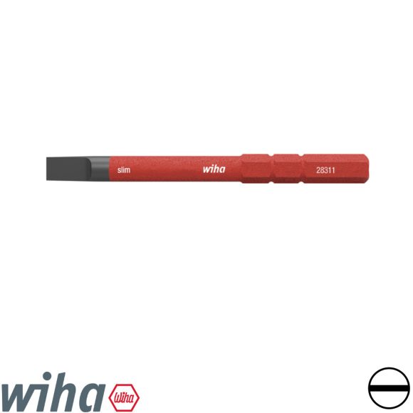 Wiha 34580 slimBit szigetelt lapos bit - SL 4x75 mm (VDE 1000V)