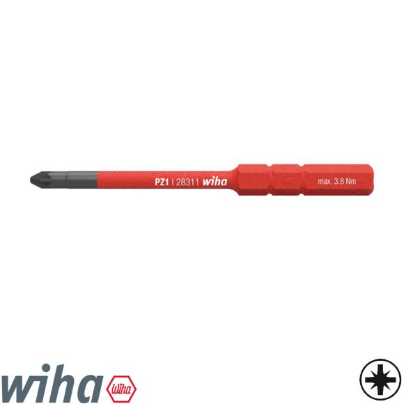 Wiha 34585 slimBit szigetelt PZ bit - PZ1x75 mm (VDE 1000V)